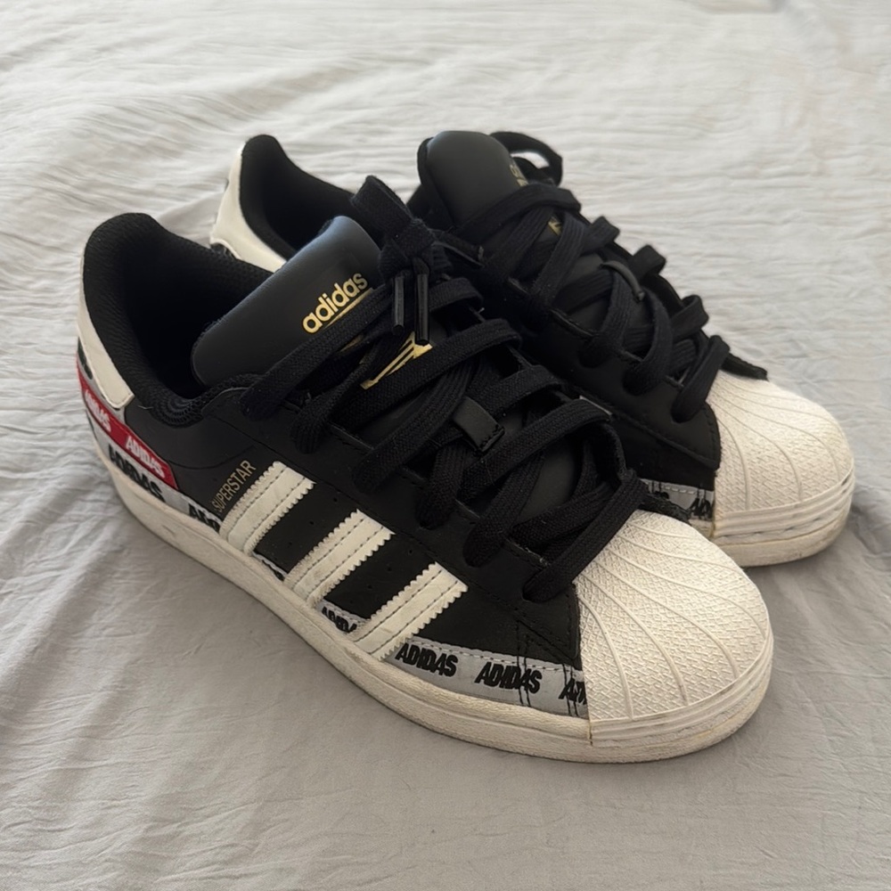 Adidas Kids Superstar Black and White Shoes